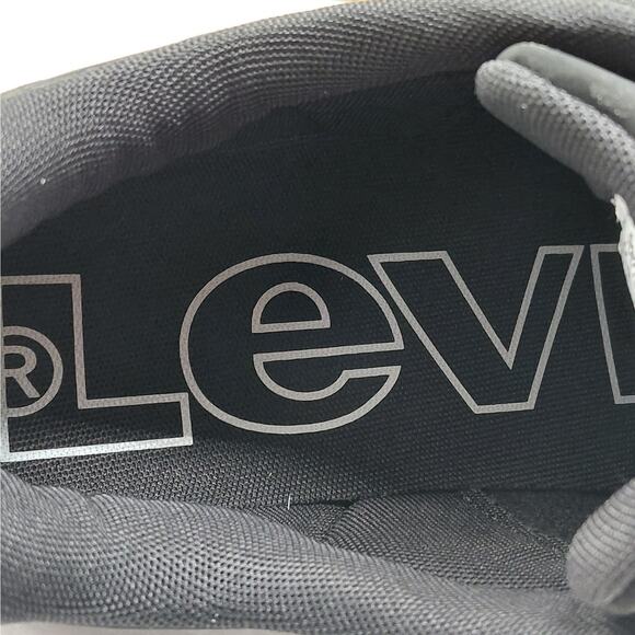 Levi's Drive Lo Mens Sneakers Size 11.5 Black Gum Sole Low Top Lace Up Casual - Picture 9 of 10